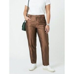 Vintage Circle S Brown Textured Western Trousers – unisex